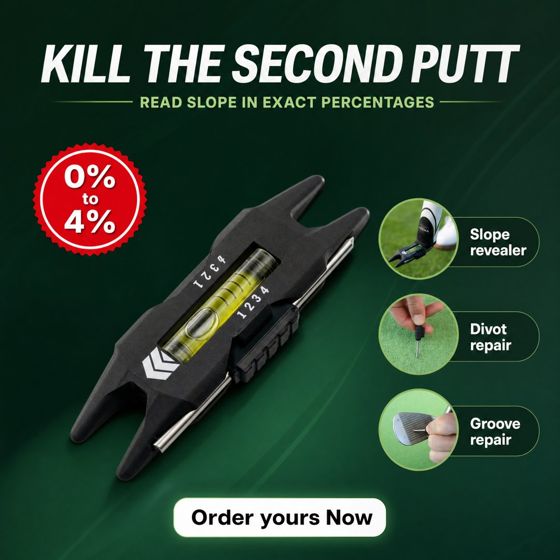 Static ad for a golf equipment brand
