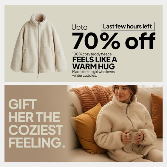 Static ad for a womenswear brand
