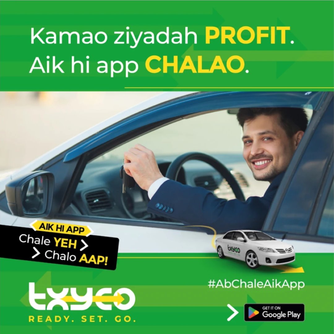 Driver post: Kamao ziyadah profit. Aik hi app chalao. A smiling driver holds up car keys